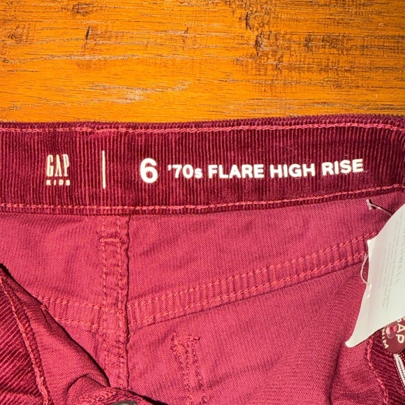 Gap Kids High Rise Corduroy '70s Flare Pants, size 6 - Picture 6 of 7